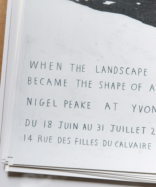 When the landscape became the shape of a room – ナイジェル・ピーク