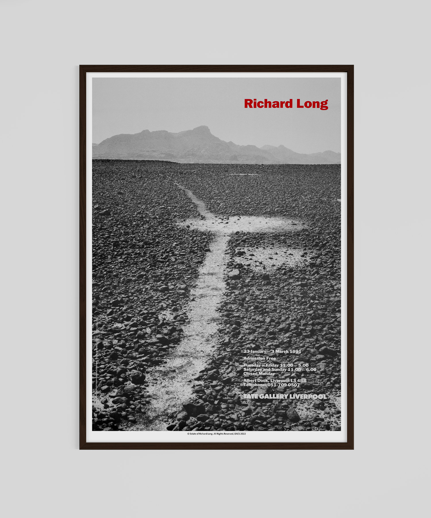 Richard Long 1991 Exibition – リチャード・ロング - LEBENSFARBE レベンスファルベ – アートポスター ・デザイン本・アートオプジェのオンラインショップ