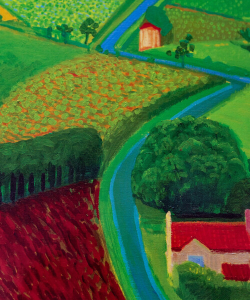 The Road Across the Wolds – デイヴィッド・ホックニー - LEBENSFARBE