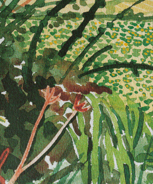 A Gap in the Hedgerow – デイヴィッド・ホックニー - LEBENSFARBE