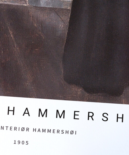 Interior. Woman at the open door – ヴィルヘルム・ハマスホイ