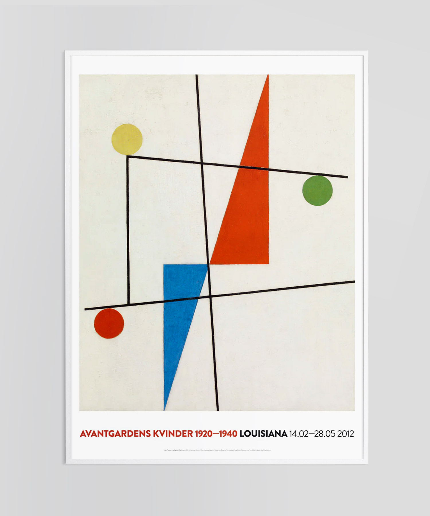 ゾフィー・トイバー＝アルプ Untitled 1932 フレーム付ポスター Untitled(1932) – ゾフィー・トイバー＝アルプ - LEBENSFARBE