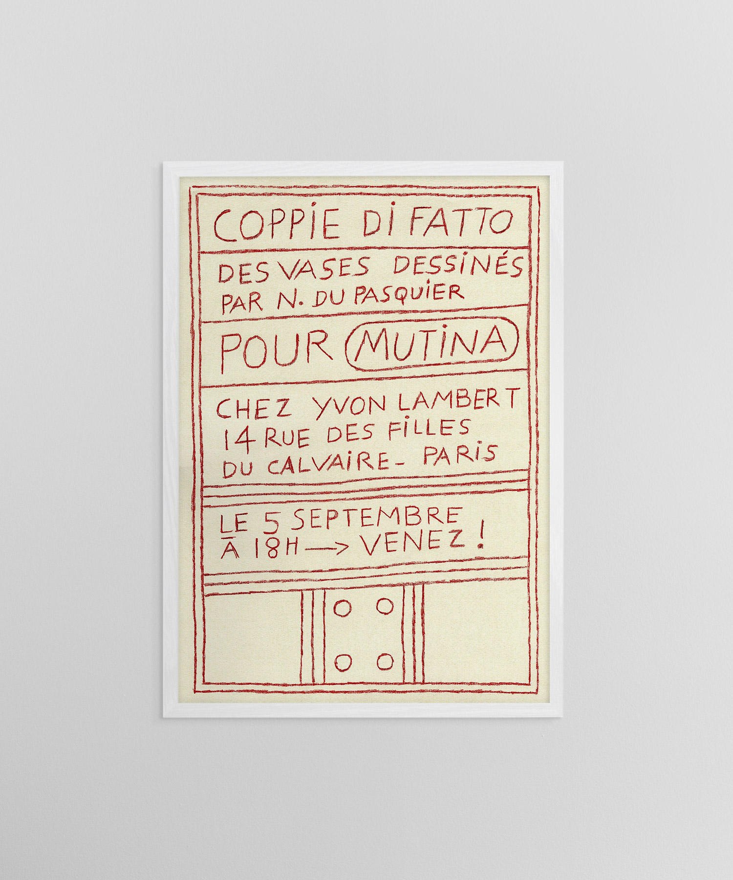 国内未入荷 ナタリー・デュ・パスキエ 2025 エキシビジョンポスター Coppie di Fatto – ナタリー・デュ・パスキエ - LEBENSFARBE